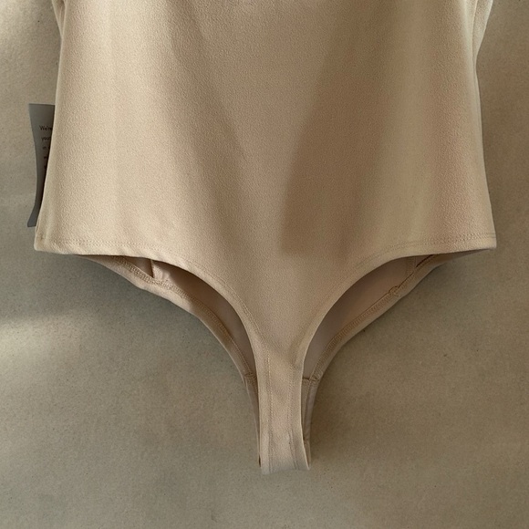 Wayf Corset Style Cupped Bodysuit Thong Beige/Tan - Picture 9 of 11